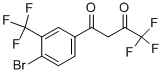 1-[4-BROMO-3-(TRIFLUOROMETHYL)PHENYL]-4,4,4-TRIFLUORO-1,3-BUTANEDIONE Struktur