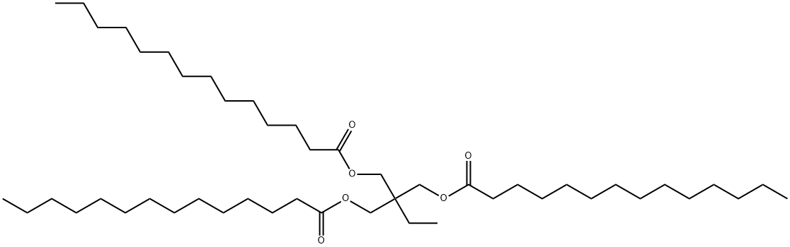 2-ethyl-2-[(myristoyloxy)methyl]propane-1,3-diyl dimyristate Struktur