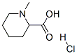 1-METHYLPIPERIDINE-2-CARBOXYLIC ACID HYDROCHLORIDE Struktur