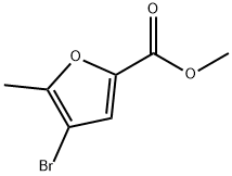 5-Methyl-4-bromo-2-furancarboxylic acid methyl ester Struktur