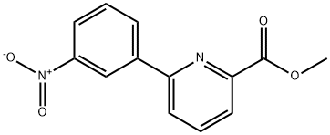 Methyl 6-(3-nitrophenyl)pyridine-2-carboxylate Struktur