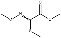 Acetic acid, (methoxyimino)(methylthio)-, methyl ester (9CI) Struktur