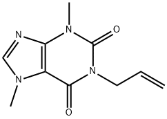 1-Allyl-3,7-dimethylxanthine Struktur