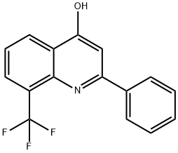 4-HYDROXY-2-PHENYL-8-TRIFLUOROMETHYLQUINOLINE Struktur