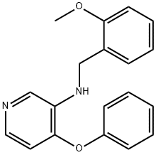 3-(2-METHOXYBENZYLAMINO)-4-PHENYLMETHOXY-PYRIDINE Struktur