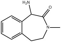 1-aMino-3-Methyl-4,5-dihydro-1H-benzo[d]azepin-2(3H)-one Struktur