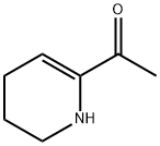 2-acetyl-1,4,5,6-tetrahydropyridine,2-acetyl-1,4,5,6-tetrahydropyridine,1-(1,4,5,6-tetrahydro-2-pyridinyl)-ethanone Struktur