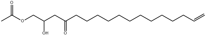 1-Acetoxy-2-hydroxy-16-heptadecen-4-one Struktur