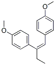 1,1'-(1-Ethyl-1,2-ethenediyl)bis(4-methoxybenzene) Struktur