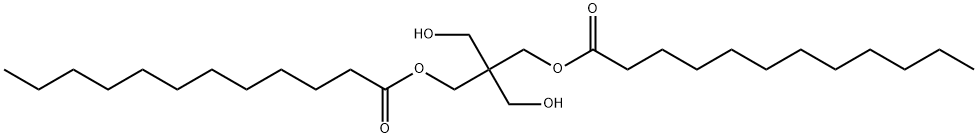 2,2-bis(hydroxymethyl)propane-1,3-diyl dilaurate Struktur