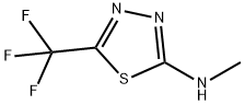 2-(METHYLAMINO)-5-(TRIFLUOROMETHYL)-1,3,4-THIADIAZOLE Struktur