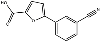 5-(3-Cyanophenyl)-furane-2-carboxylic acid Struktur