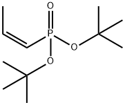 Phosphonic acid, P-(1Z)-1-propen-1-yl-, bis(1,1-dimethylethyl) ester Struktur