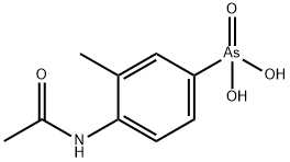 [4-(Acetylamino)-3-methylphenyl]arsonic acid Struktur