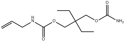 N-Allylcarbamic acid 2-(carbamoyloxymethyl)-2-ethylbutyl ester Struktur