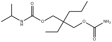 N-Isopropylcarbamic acid 2-(carbamoyloxymethyl)-2-ethylpentyl ester Struktur