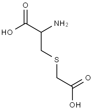 S-(carboxymethyl)-DL-cysteine  Struktur