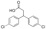 3,3-bis(p-chlorophenyl)propionic acid Struktur