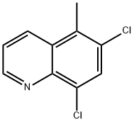 6,8-Dichloro-5-methylquinoline Struktur