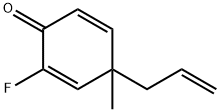 2,5-Cyclohexadien-1-one,  2-fluoro-4-methyl-4-(2-propenyl)-  (9CI) Struktur