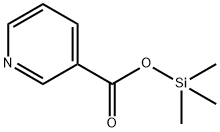 3-Pyridinecarboxylicacid,trimethylsilylester(9CI) Struktur