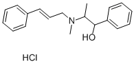 A-[1-(CINNAMYLMETHYLAMINO)ETHYL]BENZYL ALCOHOL HYDROCHLORIDE Struktur