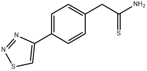 2-[4-(1,2,3-THIADIAZOL-4-YL)PHENYL]ETHANETHIOAMIDE Struktur