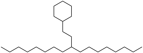 9-(2-Cyclohexylethyl)heptadecane Struktur