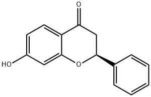 (-)-7-hydroxyflavanone Struktur