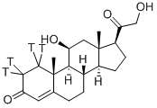 CORTICOSTERONE-[1,2-3H(N)] Struktur