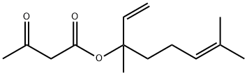 3-Oxobutyric acid 1,5-dimethyl-1-vinyl-4-hexenyl ester Struktur