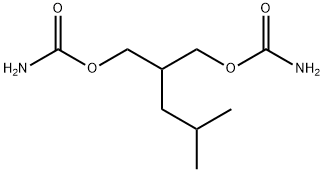 Dicarbamic acid 2-isobutyltrimethylene ester Struktur