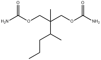 Dicarbamic acid 2-methyl-2-(1-methylbutyl)trimethylene ester Struktur