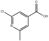 2-Chloro-6-methylpyridine-4-carboxylic acid Struktur