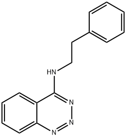 N-[2-Phenylethylamino]benzo-1,2,3-triazine Struktur