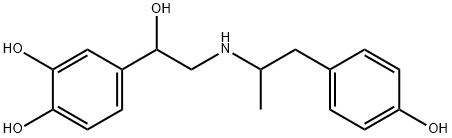 4-hydroxyphenylisopropylarterenol Struktur