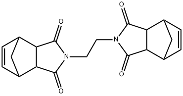 N,N'-(ethylene)bis[1,2,3,,6-tetrahydro-3,6-methanophthalimide] Struktur