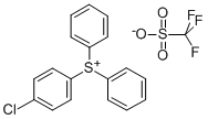 (4-CHLOROPHENYL)DIPHENYLSULFONIUM TRIFLATE Struktur