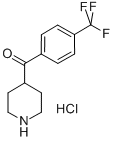 4-(3-TRIFLUOROMETHYLBENZOYL)-PIPERIDINE, HYDROCHLORIDE Struktur