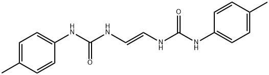 (E)-1,1'-Vinylenebis[3-(p-tolyl)urea] Struktur