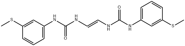 1,1'-[(E)-Vinylene]bis[3-(m-methylthiophenyl)urea] Struktur