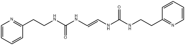 (E)-1,1'-Vinylenebis[3-[2-(2-pyridyl)ethyl]urea] Struktur