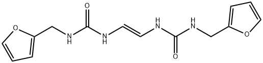 (E)-1,1'-Vinylenebis(3-furfurylurea) Struktur