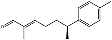 (S,E)-2-Methyl-6-(4-methylphenyl)-2-heptenal Struktur