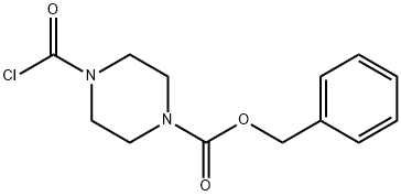 4-CHLOROCARBONYL-PIPERAZINE-1-CARBOXYLIC ACID BENZYL ESTER Struktur