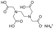 ammonium trihydrogen ethylenediaminetetraacetate  Struktur