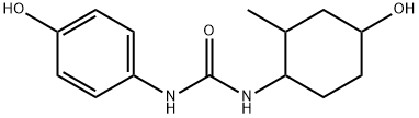 N-(4-Hydroxy-2-methylcyclohexyl)-N'-(4-hydroxyphenyl)urea Struktur