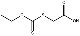 2-(Ethoxythioxomethylthio)acetic acid Struktur