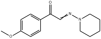 4'-Methoxy-α-(piperidinoimino)acetophenone Struktur