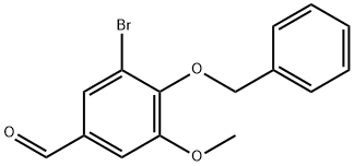 4-BENZYLOXY-3-BROMO-5-METHOXY-BENZALDEHYDE Struktur